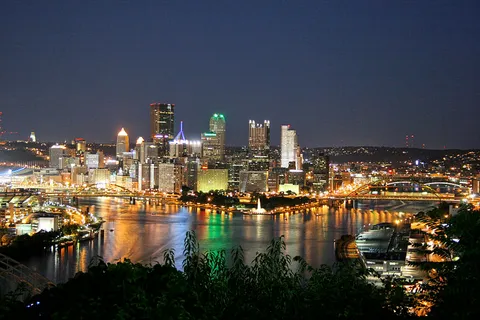 Night view of Pittsburgh