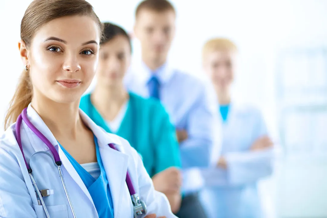 Group of resident physicians in a group photo