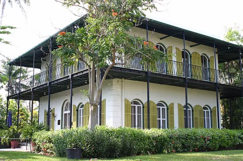 The Ernest Hemingway House, a popular tourist attraction in Key West