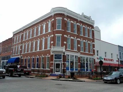 Southwest corner of the Bentonville Town Square