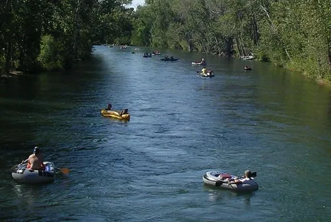 Floating in the Boise River