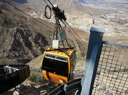 Wyler Aerial Tramway with El Paso in the background