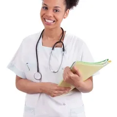 nurse with clipboard