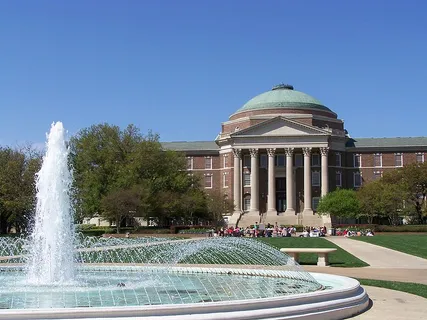 Dallas Hall at Dedman College at Southern Methodist University in University Park, Texas