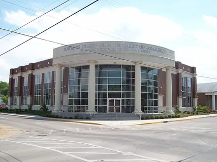 The Bowling Green Chamber of Commerce building, part of the recent downtown revitalization project