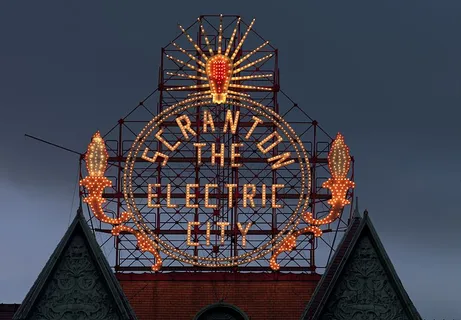 Historic Electric City sign, restored in 2008