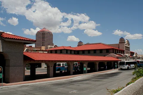 Transportation hub in downtown Albuquerque.