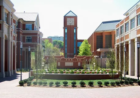 The Student Union Quad of UNC Charlotte's main campus