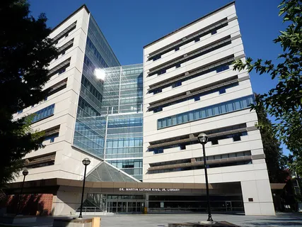 The Martin Luther King Jr. Library on the campus of San Jose State University