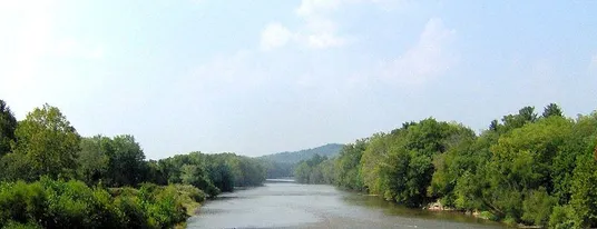 The French Broad River in Newport, Tennessee