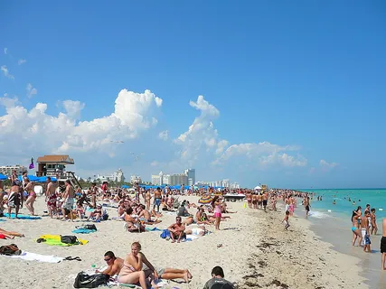 An average winter day on South Beach