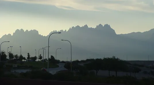 The eastern Organ Mountains