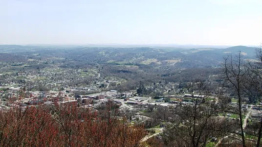 LaFollette, Tennessee, USA, viewed from the Cumberland Trail