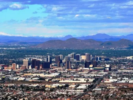 Aerial view of Phoenix