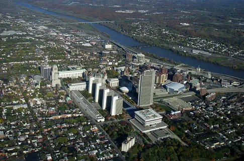 Aerial view of Albany, New York