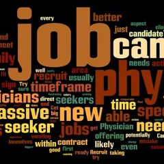 physician recruiting word cloud