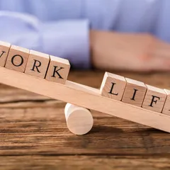 Person Showing Misbalance Between Work And Life