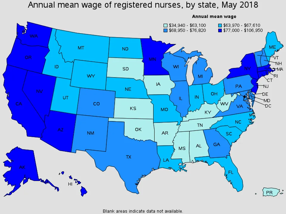 What Nurses Make in the Fastest Growing States