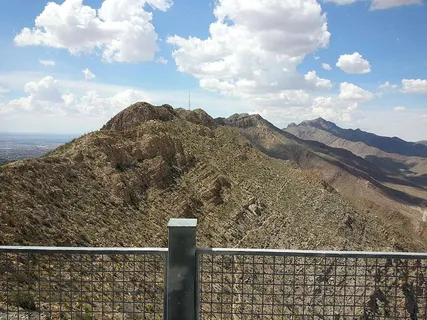 Looking North at the top of the Wyler Aerial Tramway