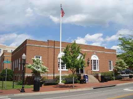 The downtown Post Office in Blacksburg