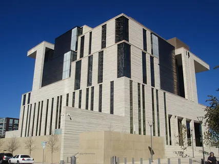 The 8-story U.S. Courthouse