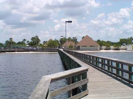 A view from the pier at Port Charlotte Beach.