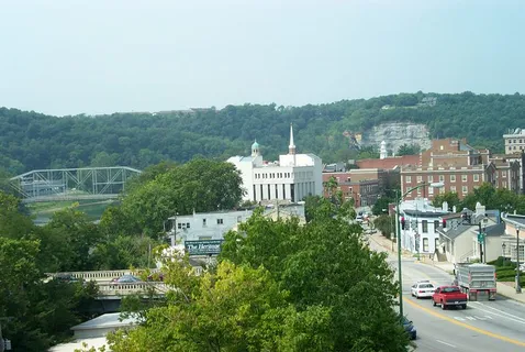 Hilltop view of Frankfort, Kentucky