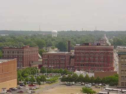 Clabber Girl factory complex.  Clabber Girl is a brand of baking powder, baking soda, and corn starch popular in the U.S.