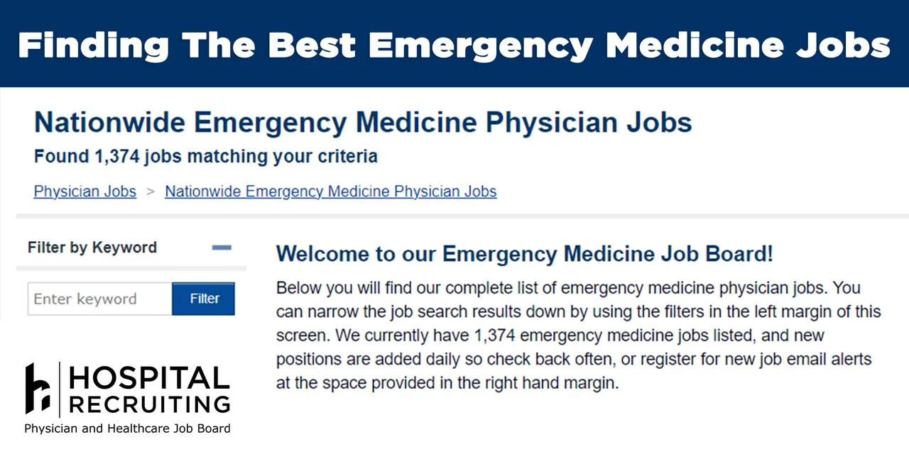 finding the best emergency medicine jobs