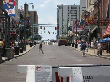 Beale Street in downtown Memphis