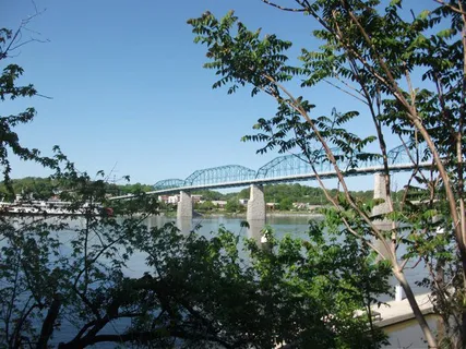 Walnut Street Bridge and the Tennessee River