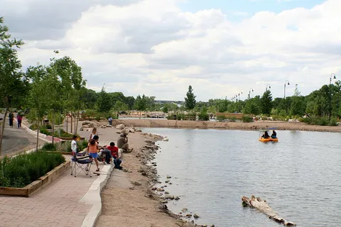 Tingley Beach in Old Town, Albuquerque