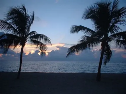 Fort Lauderdale Beach in the evening.  Plantation is convenient to the beach and to the cities of Miami and Fort Lauderdale.