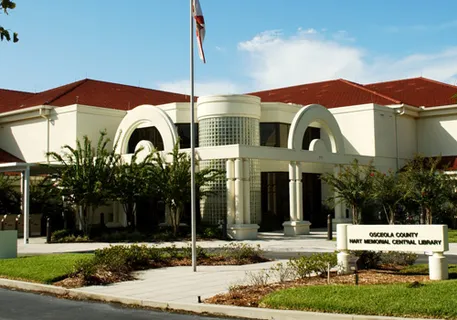 Hart Memorial Central Library in Kissimmee, FL