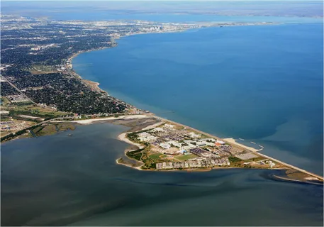 Aerial view of Corpus Christi