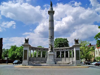 The Jefferson Davis Monument in Ricmond