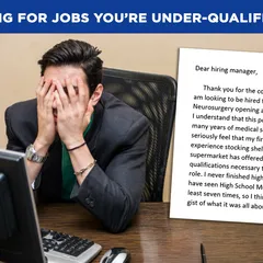 applying for jobs you're underqualified for