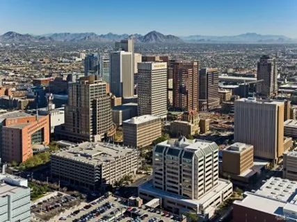 Downtown view of Phoenix looking Northeast