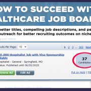 how to succeed with healthcare job boards